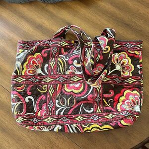 Vera Bradley Tic Tac Toggle Tote in Puccini Pattern